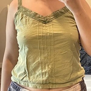 Green old navy tank top.